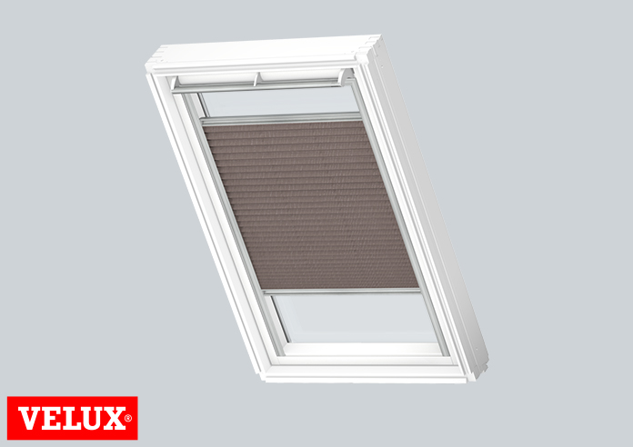 Flying Pleated, 1276 Dusty Brown - VELUX Loft Blind - Image 3